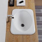Traditional square washstand ceramics metal base washbasin