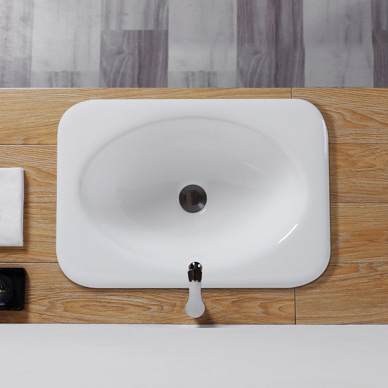 Traditional square washstand ceramics metal base washbasin