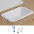 Traditional square washstand ceramics metal base washbasin