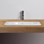 Traditional square washstand ceramics metal base washbasin