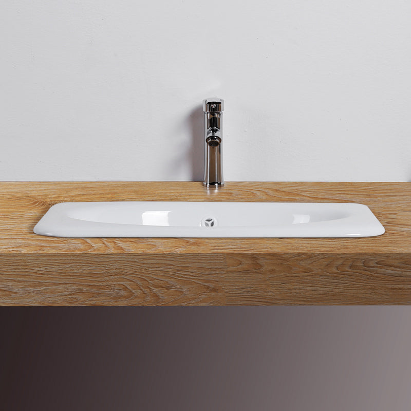 Traditional square washstand ceramics metal base washbasin