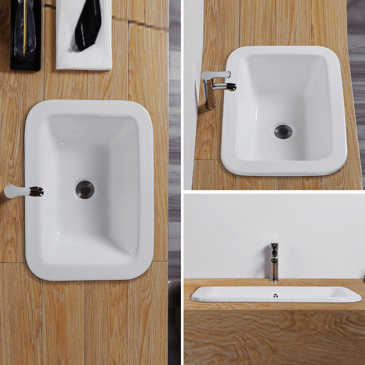 Traditional square washstand ceramics metal base washbasin