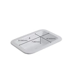 Traditional square washstand ceramics metal base washbasin