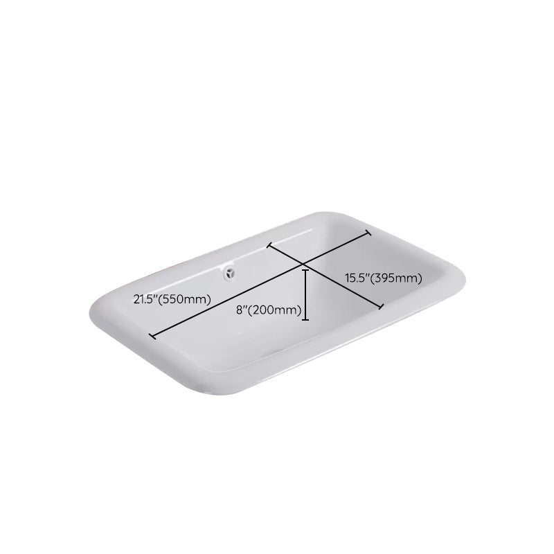 Traditional square washstand ceramics metal base washbasin