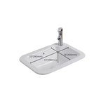 Traditional square washstand ceramics metal base washbasin