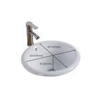 Contemporary oval wash stand ceramic metal undercounter basin