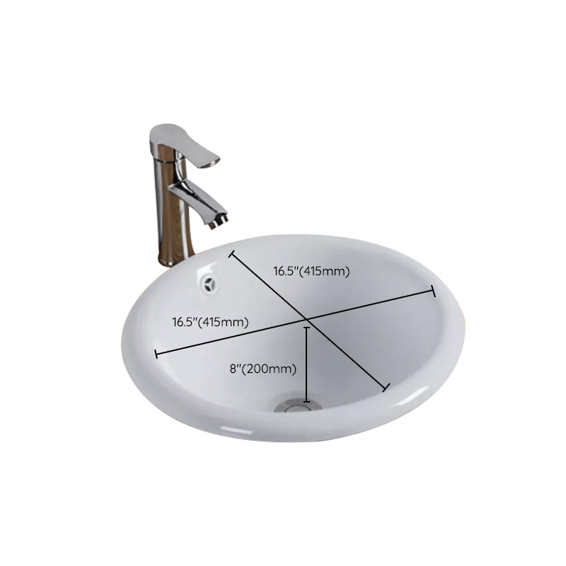 Contemporary oval wash stand ceramic metal undercounter basin