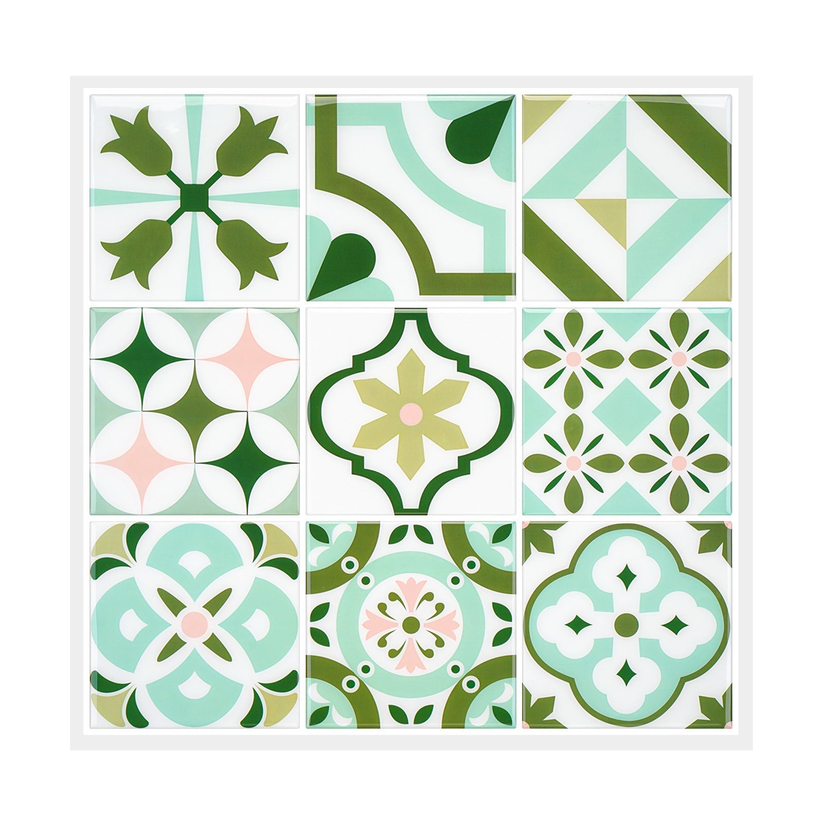 Mosaic tile peel & stick Modern plastic tile peel & stick