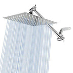 Modern square shower head wall mount standard spray fixed shower