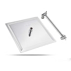 Modern square shower head wall mount standard spray fixed shower