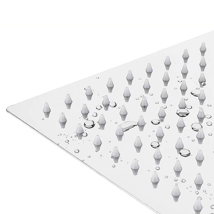 Modern square shower head wall mount standard spray fixed shower