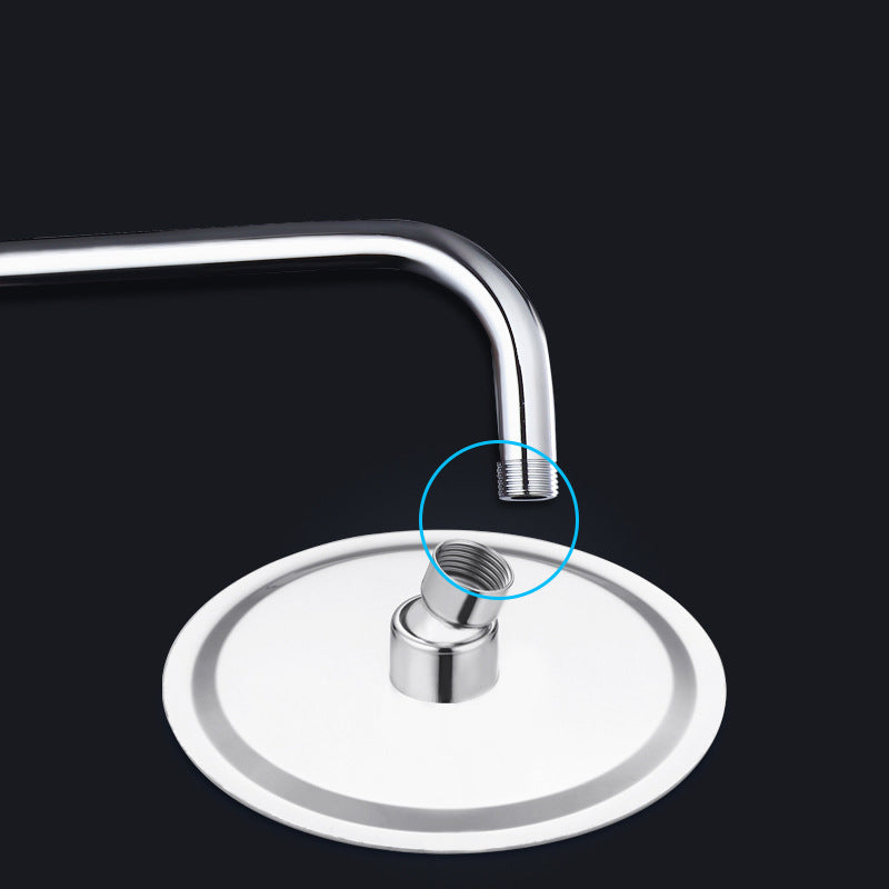 Wall-mounted shower head stainless steel fixed shower head with shower arm