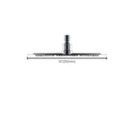 Wall-mounted shower head stainless steel fixed shower head with shower arm