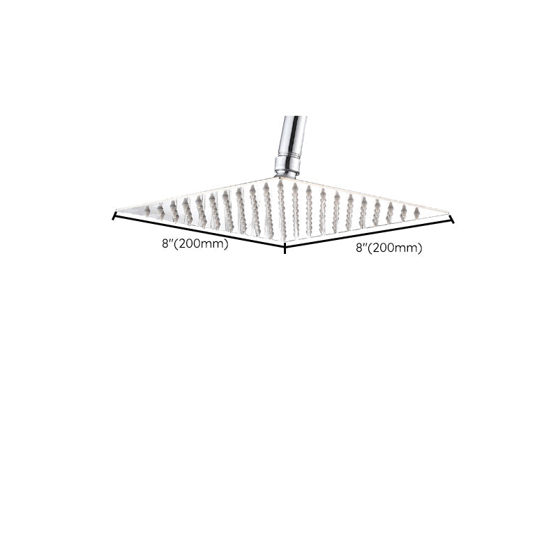 Wall-mounted shower head stainless steel fixed shower head with shower arm