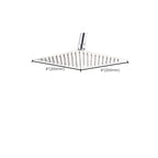 Wall-mounted shower head stainless steel fixed shower head with shower arm