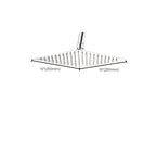 Wall-mounted shower head stainless steel fixed shower head with shower arm