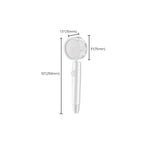 Modern Handheld Showerhead 3 Spray Round Metal Shower Heads