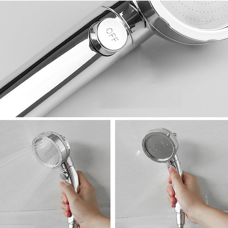 Modern Handheld Showerhead 3 Streams Metal Round Showerheads