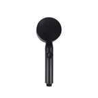 Metal Black Shower Head Self-Cleaning Standard Round Hand Shower