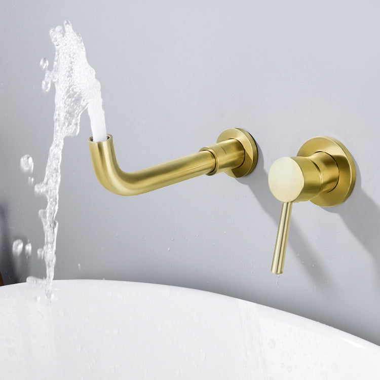 Modern Brass Roman Bathtub Faucet with 1 Lever Handle Bathtub Faucet