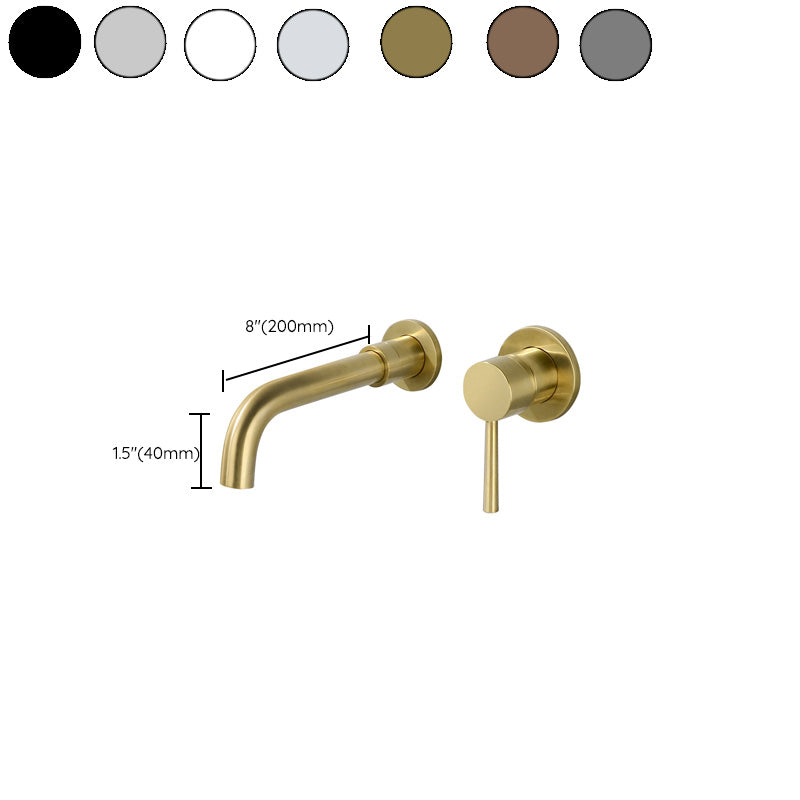Modern Brass Roman Bathtub Faucet with 1 Lever Handle Bathtub Faucet