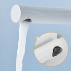 Metal Modern Bathroom Faucet White Single Handle Bathtub Fill Valve Trim