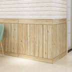 Modern Tin Wall Paneling Smooth Wall Ceiling Wood Plank Set of 6