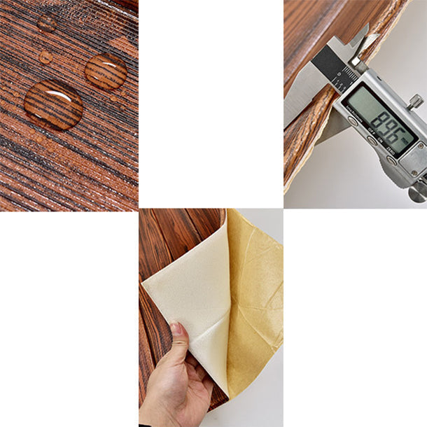 Modern Tin Wall Paneling Smooth Wall Ceiling Wood Plank Set of 6