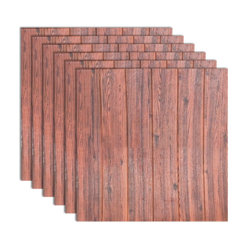 Modern Tin Wall Paneling Smooth Wall Ceiling Wood Plank Set of 6