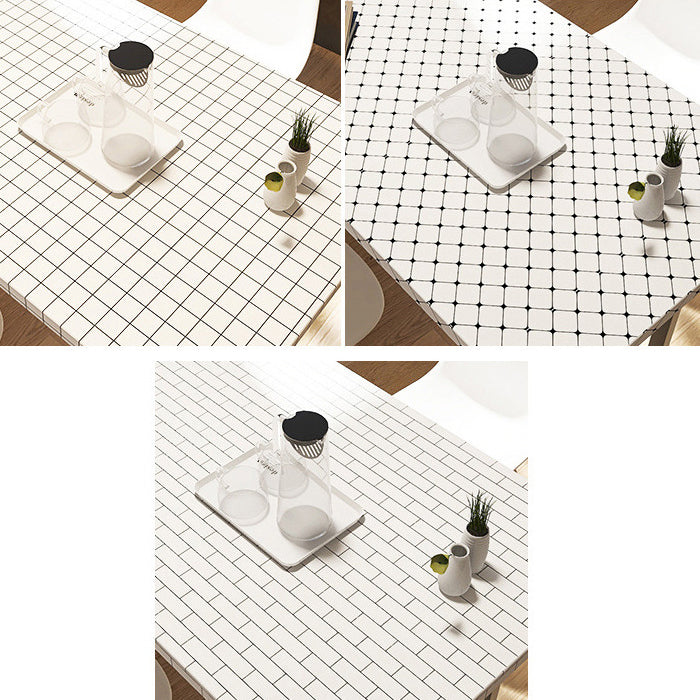 White Peel & Stick Tile Mirror Plastic Grid Wallpaper for Kitchen and Bathroom