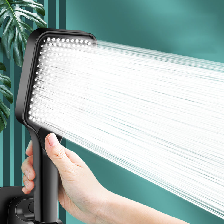 Contemporary Square Handheld Showerhead 3 Setting Spray Head