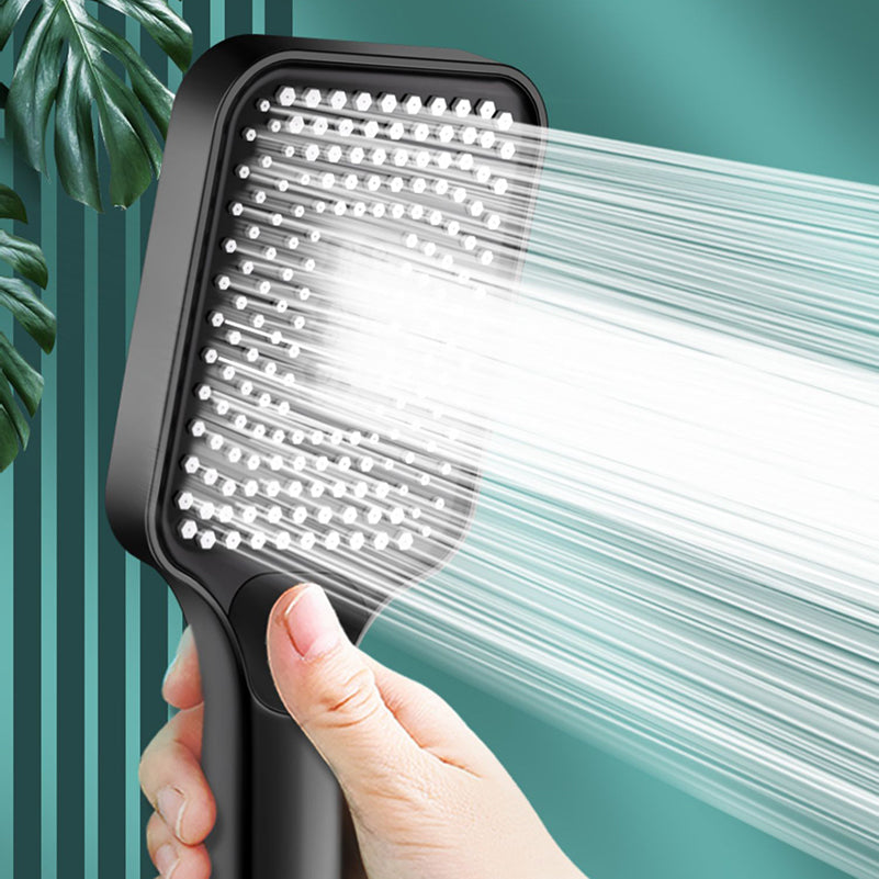 Contemporary Square Handheld Showerhead 3 Setting Spray Head