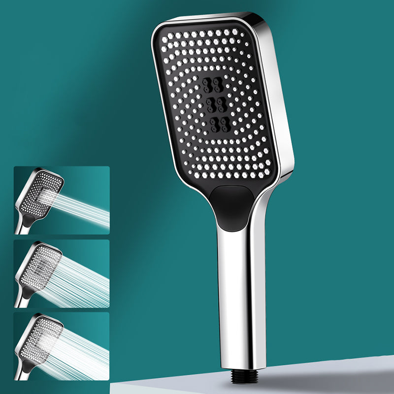 Contemporary Square Handheld Showerhead 3 Setting Spray Head