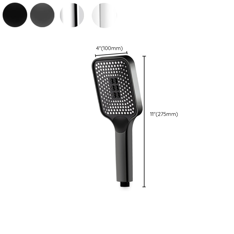 Contemporary Square Handheld Showerhead 3 Setting Spray Head