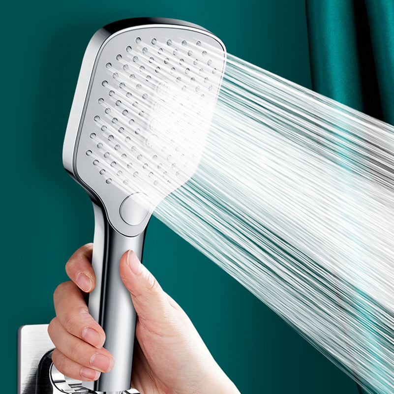 Contemporary Fixed Head Square Supercharged Showerhead Combo