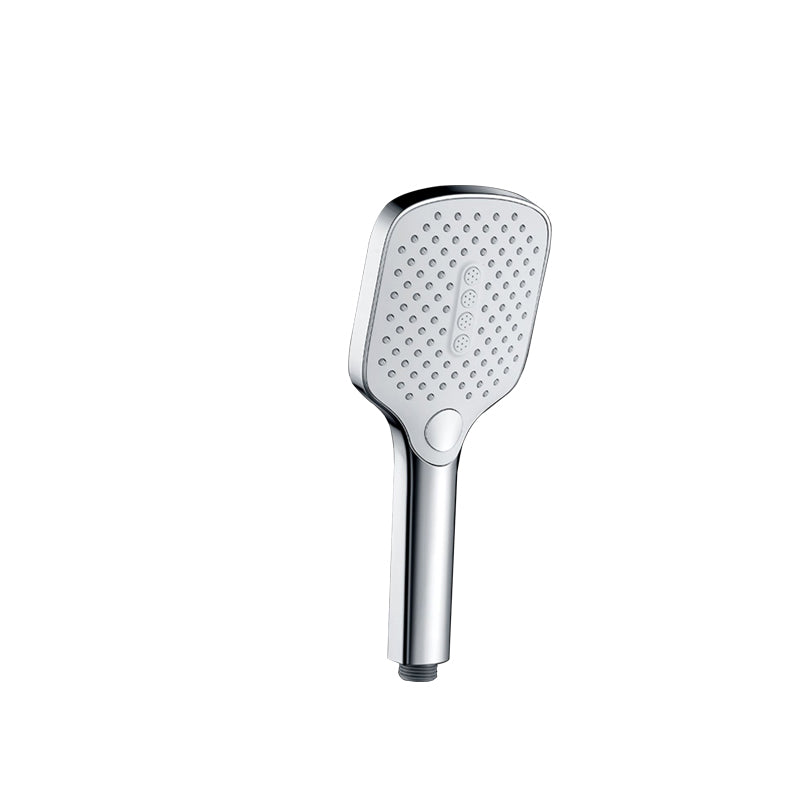 Contemporary Fixed Head Square Supercharged Showerhead Combo