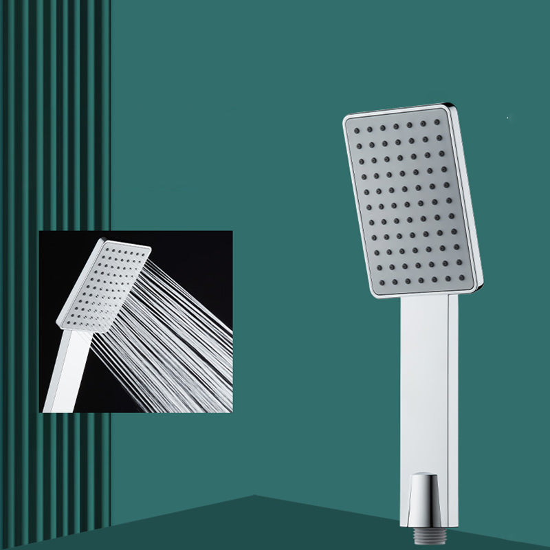 Contemporary Handheld Supercharged Showerhead Square Turbo Spray Head