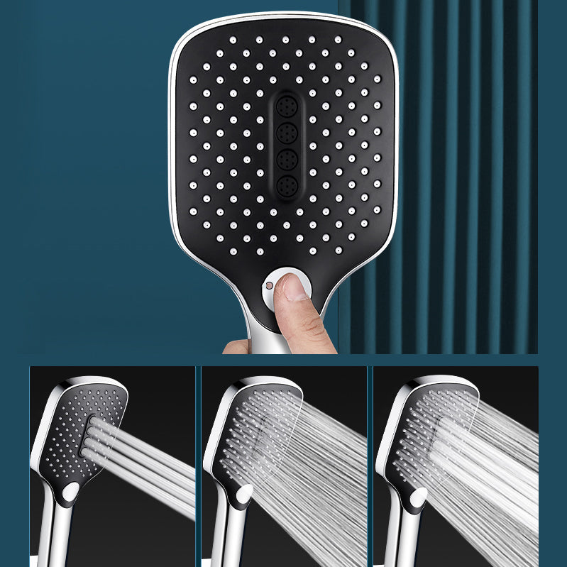 Contemporary portable super rechargeable shower head square spray head
