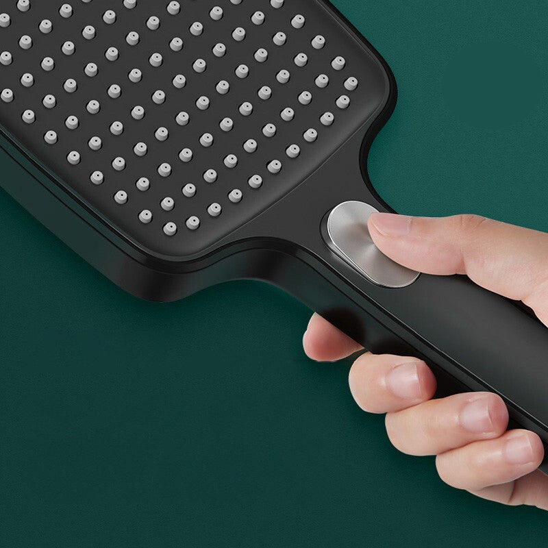 Contemporary Handheld Showerhead Square Three-Speed Spray Head