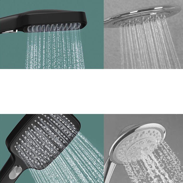 Contemporary Handheld Showerhead Square Three-Speed Spray Head