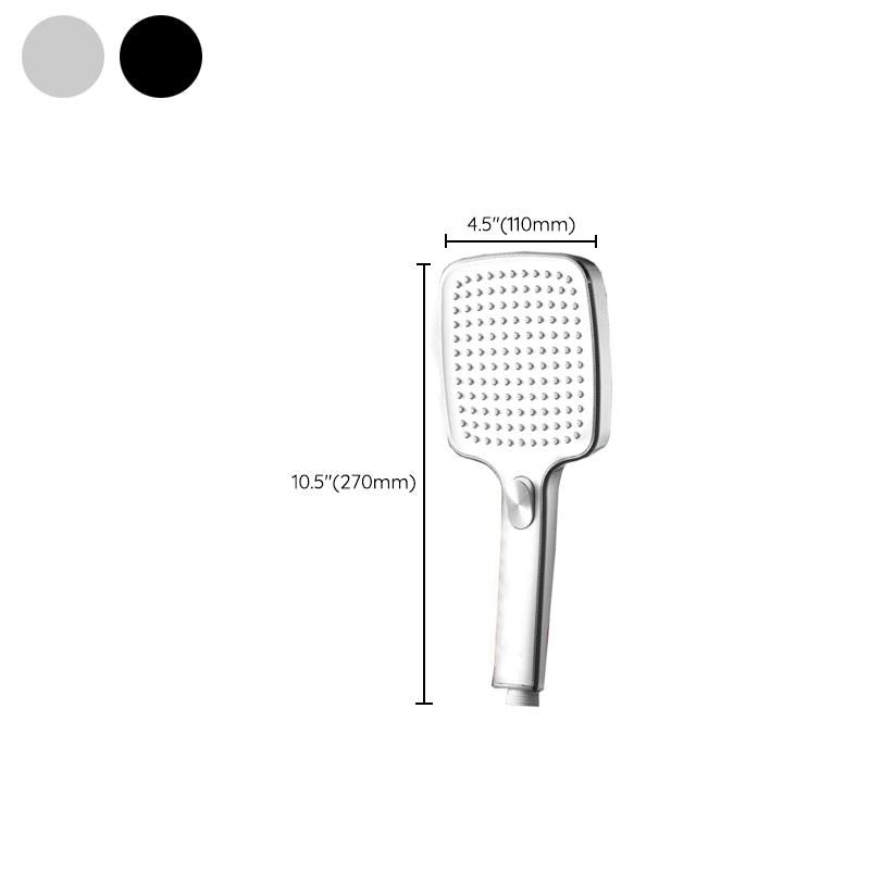 Contemporary Handheld Showerhead Square Three-Speed Spray Head