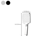 Contemporary Handheld Showerhead Square Three-Speed Spray Head