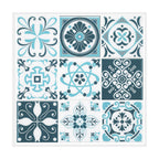 Plastic Peel & Stick Tile Square Stain Resistant Wallpaper for Back Wall