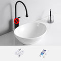 Modern Vessel Sink Porcelain Rectangular Vessel Sink (Not Including Faucet)