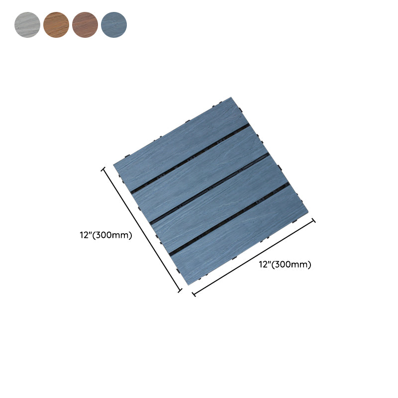 Interlocking composite deck tiles Striped pattern patio tiles