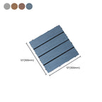 Interlocking composite deck tiles Striped pattern patio tiles