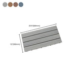 Interlocking composite deck tiles Striped pattern patio tiles