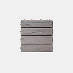 Square Patio Tiles Interlocking Striped Pattern Deck Board