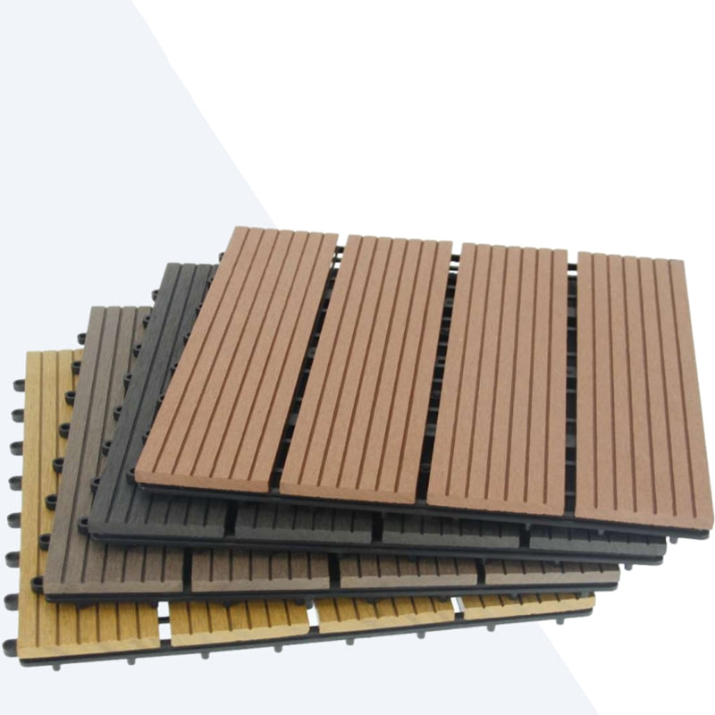 Striped Pattern Patio Tiles Laying Pattern Square Deck Board Outdoor Patio