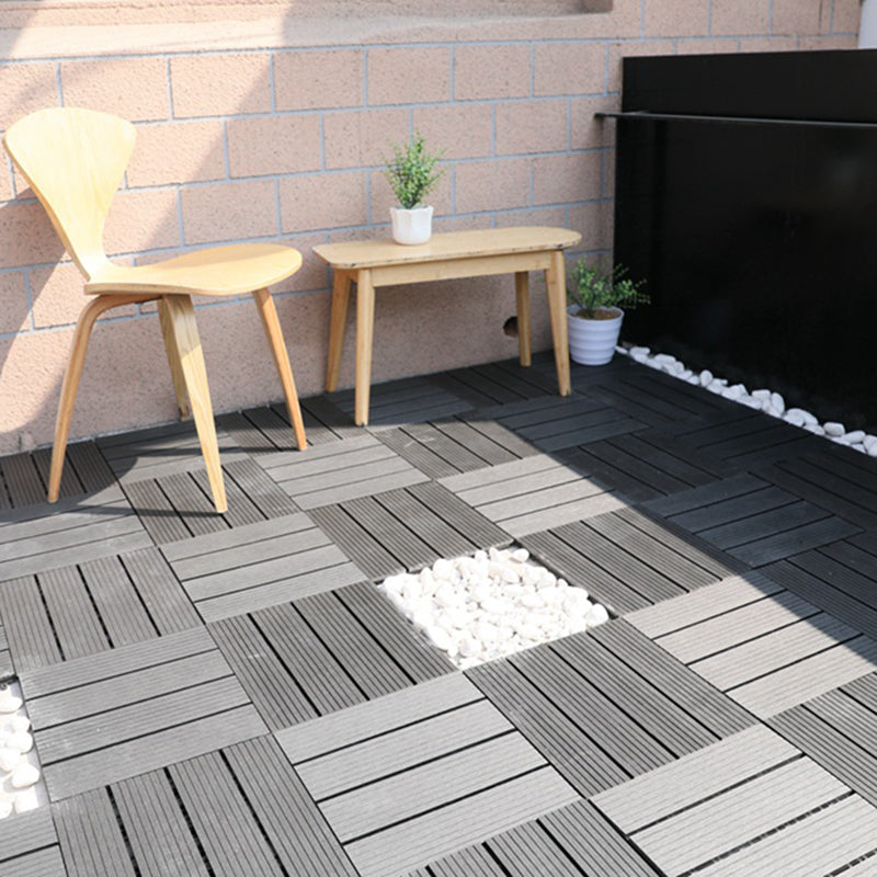 Striped Pattern Patio Tiles Laying Pattern Square Deck Board Outdoor Patio
